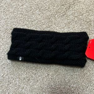 north face fuzzy cable earband